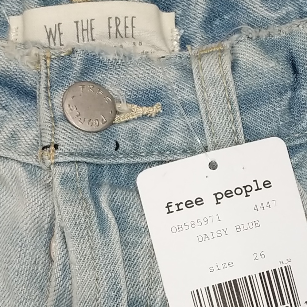 FREE PEOPLE Ripped Daisy Chain Shorts - Picture 4 of 6